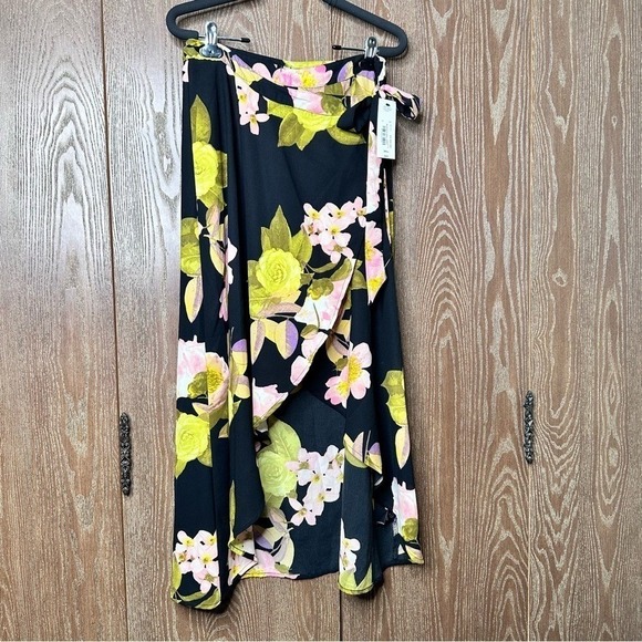 NWT Bohemian Wrap Midi Skirt Womens Small Whimsigoth Fairy Cottagecore Dark Goth - Picture 2 of 9